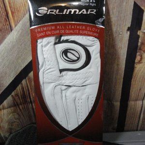 Orlimar TE Golf Glove Men's Reg Right hand~Leather~moisture wicking~NOS~…
